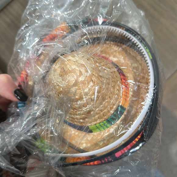 NWT Mexican sombrero hats with headbands and glasses for cinco de mayo - Picture 3 of 5